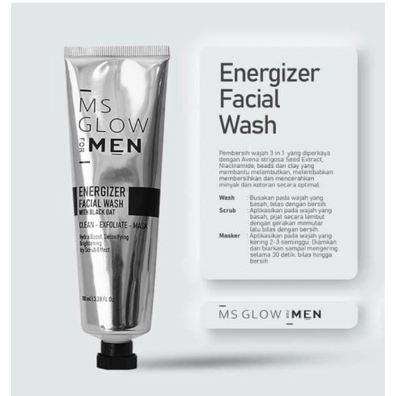 MS Glow For Men Facial Wash 100 Putih