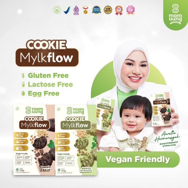 MOM UUNG COOKIE ASI BOOSTER MYLKFLOW / COOKIE SEHAT PELANCAR ASI/ VEGAN FRIENDLY