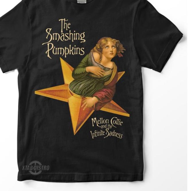 ☎ kaos THE SMASHING PUMPKINS MELLON COLLIE Premium Tshirt the smashing pumpkins kaos band vintage th