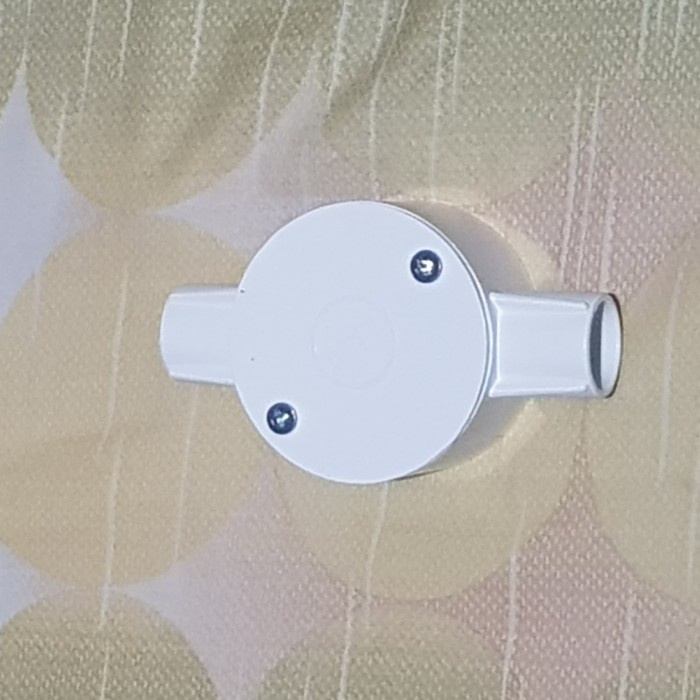 Terlaris T Dus / T-Dus / T Doss / T Dos Clipsal Cabang 2 20Mm Lurus Putih