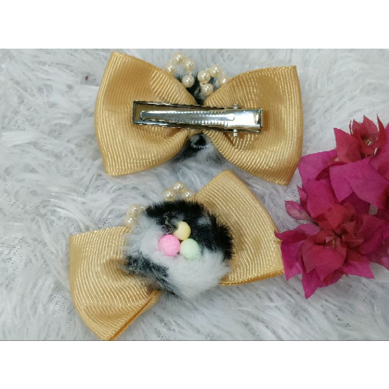 Jepit pita motif lucu juntai isi 1pcs