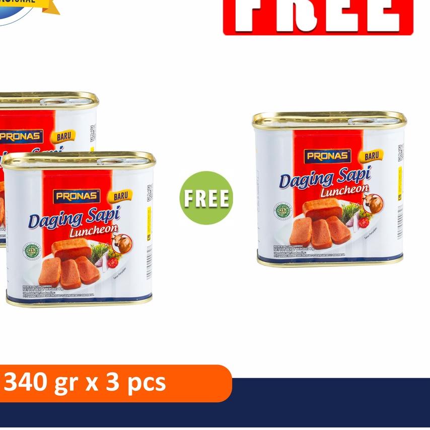 

➮ PRONAS Luncheon Sapi (Daging Blok Serbaguna) 340 g Buy 2 Get 1 ♔