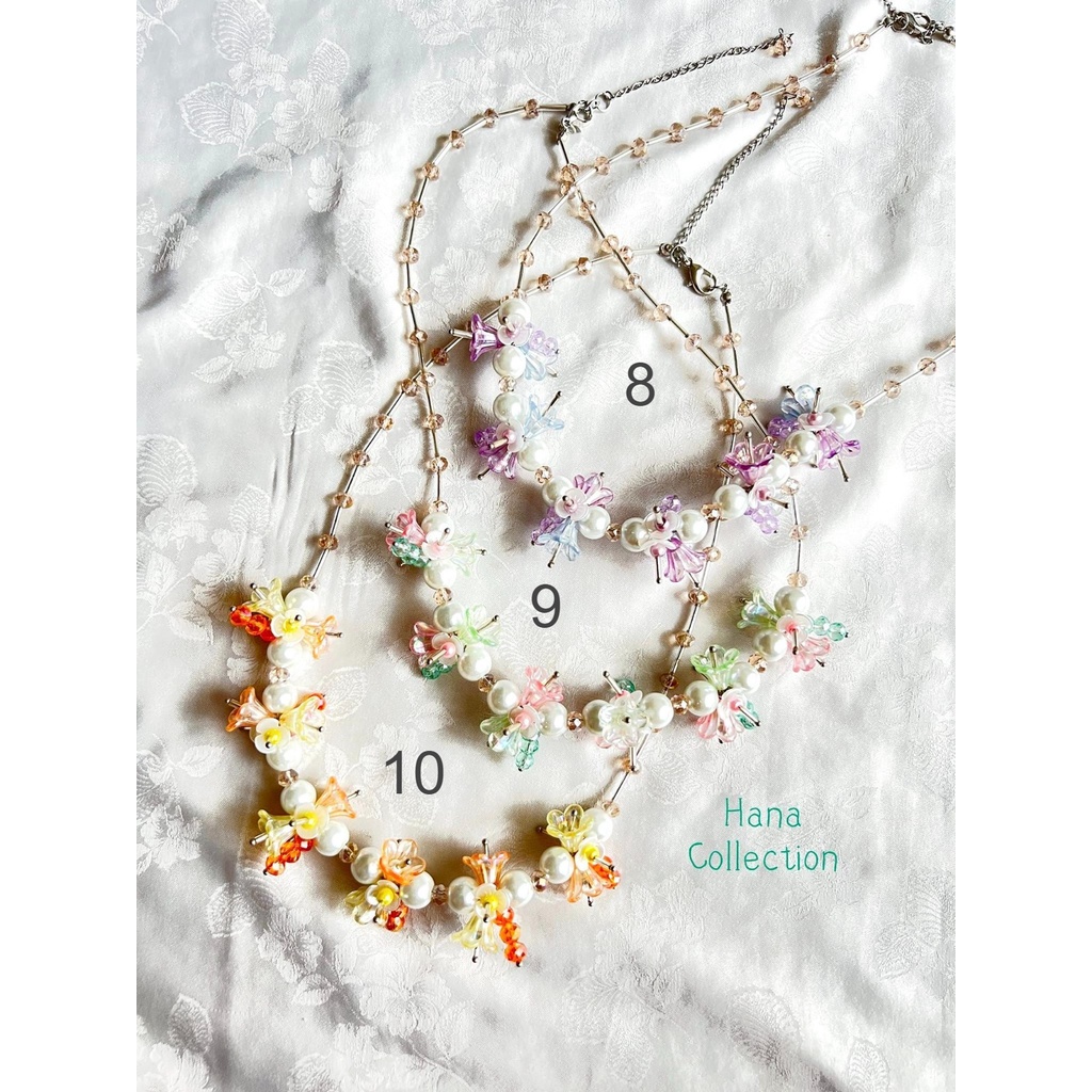 Kalung Hijab dan  Strap kalung masker crystal premium butterfly