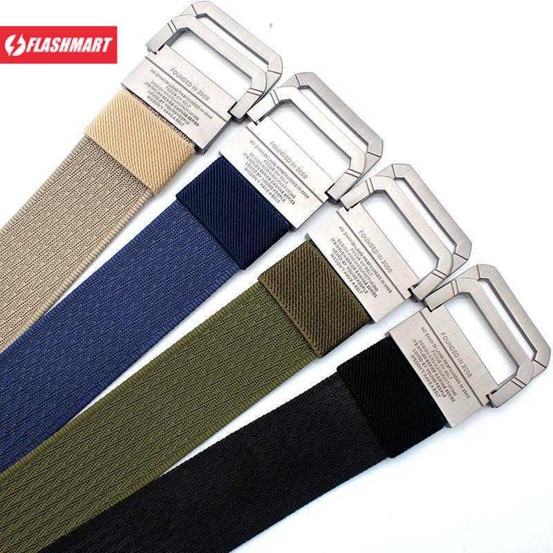 Flashmart Rhodey Craftman Tali Ikat Pinggang Pria Canvas Buckle Belt - B1030