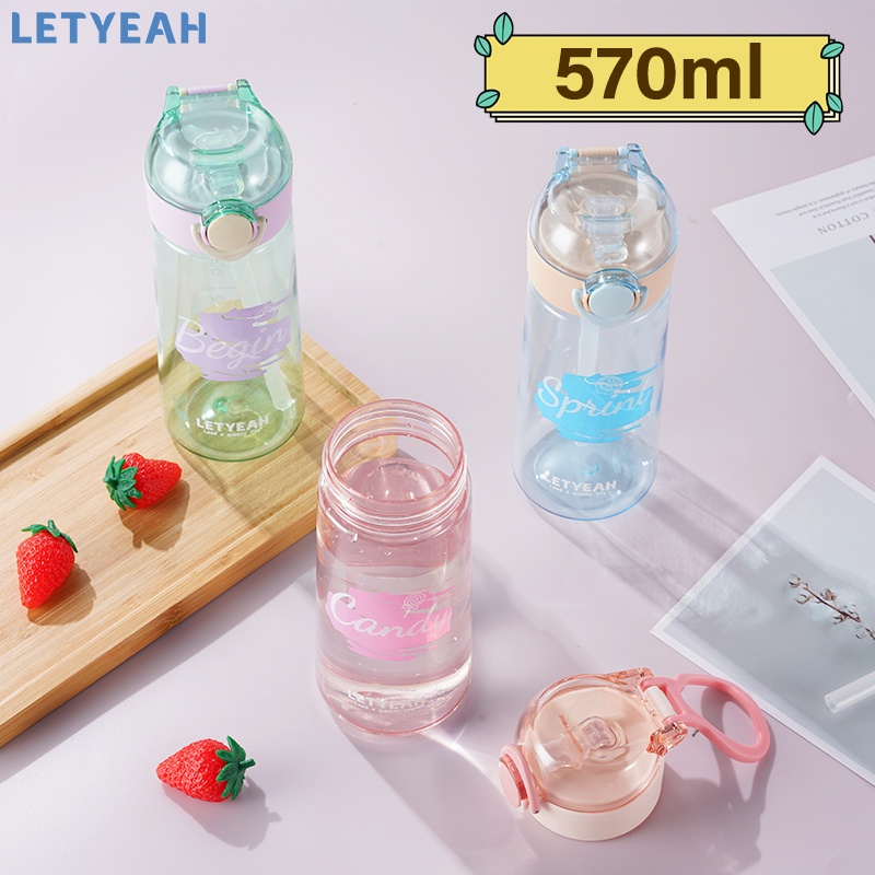 letyeah botol air minum lucu portable/570ml tempat air minum anak/ botol minum BPA free