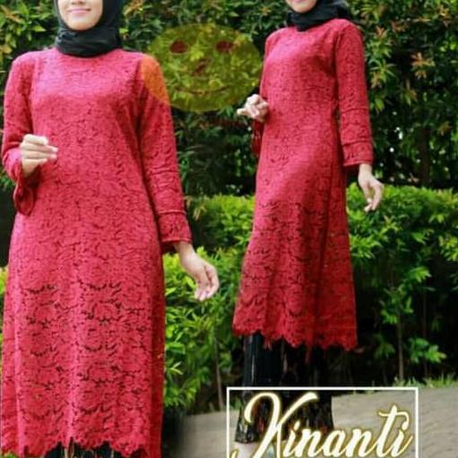 ♤ Setelan kebaya Kinanti / brokat kurung tunik / kebaya brokat kurung / kebaya long tunik ←