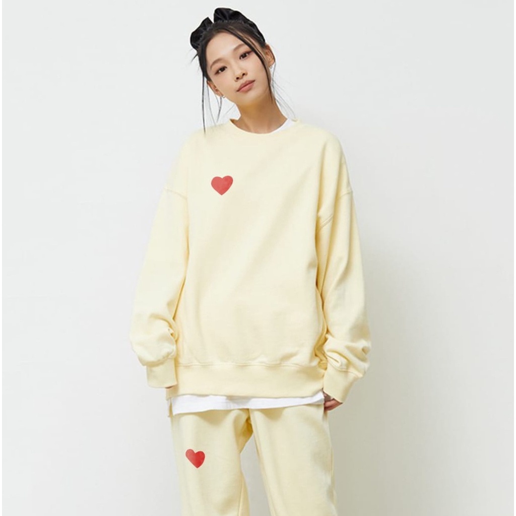 SET STROM MINI LOVE BORDIER | SET SETELAN SWEATER JOGGER