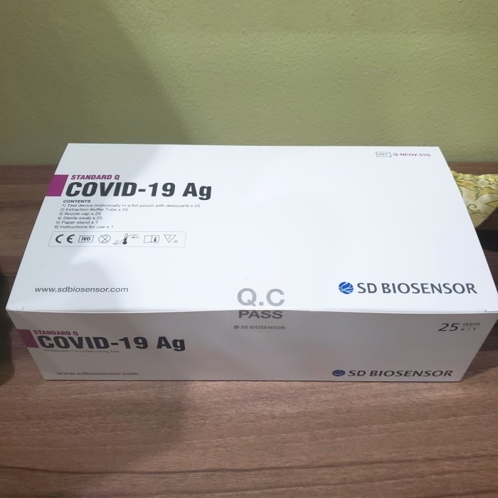 Rapid Test Antigen SD Biosensor 1 Box Isi 25 | Biosensor Rapid Test Ag