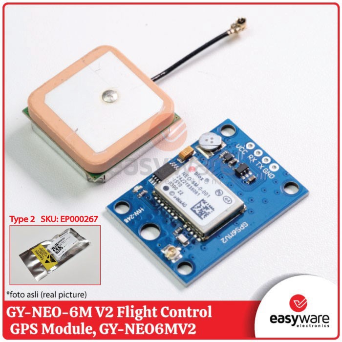 GPS MODULE UBLOX NEO 6M V2 GPS UBLOX NEO GY-GPS6MV2