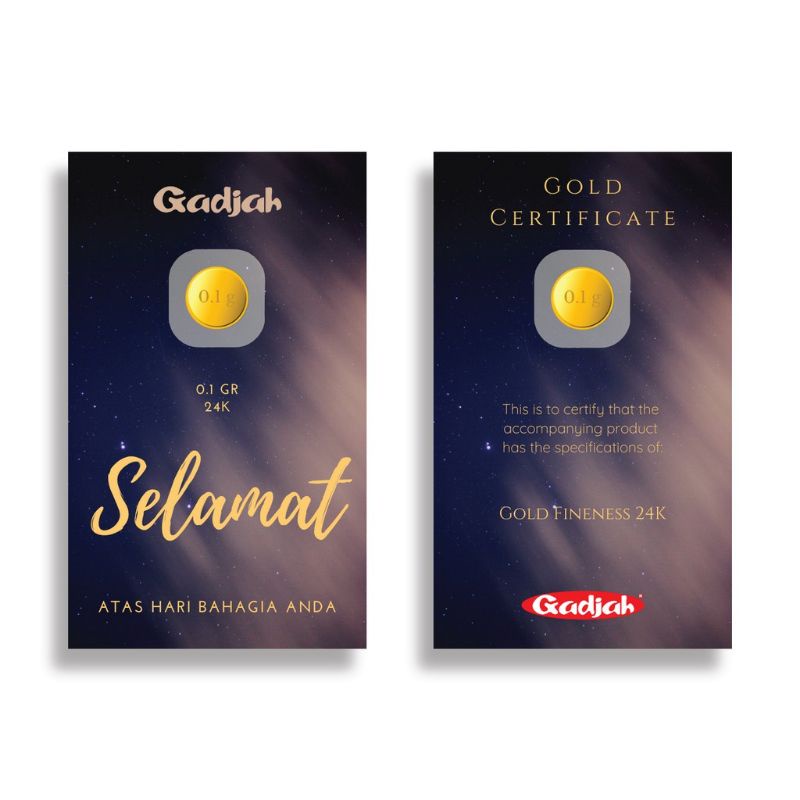 Gadjah Series &quot; SELAMAT &quot; - 0.1 - Toko Emas Gadjah