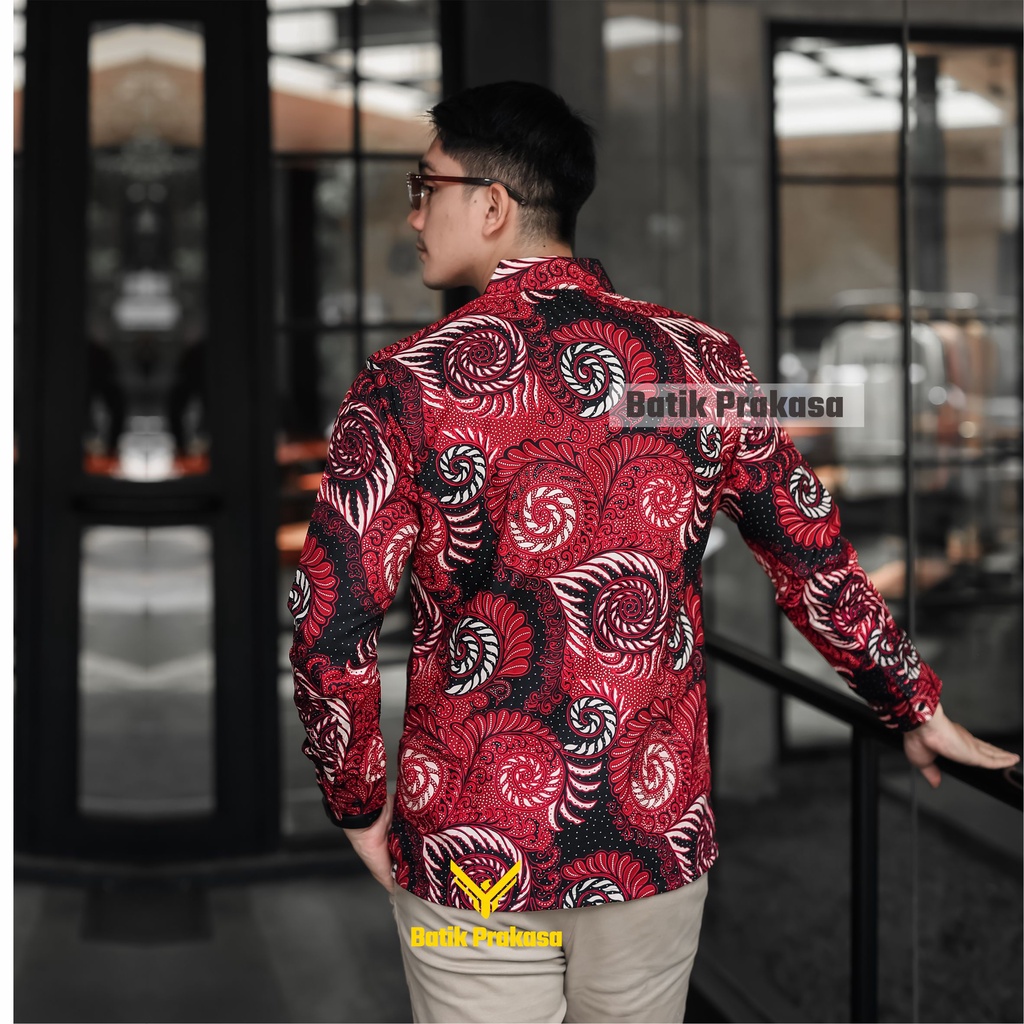 Kemeja Batik Prakasa Agam Narapati Slimfit Lengan Panjang Batik Solo