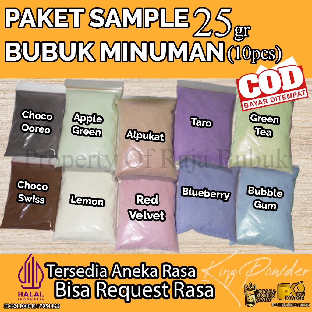 

BUBUK MINUMAN RASA 25GR / SERBUK MINUMAN ANEKA RASA 25GR - BUBUK MINUMAN VARIAN RASA 25GR