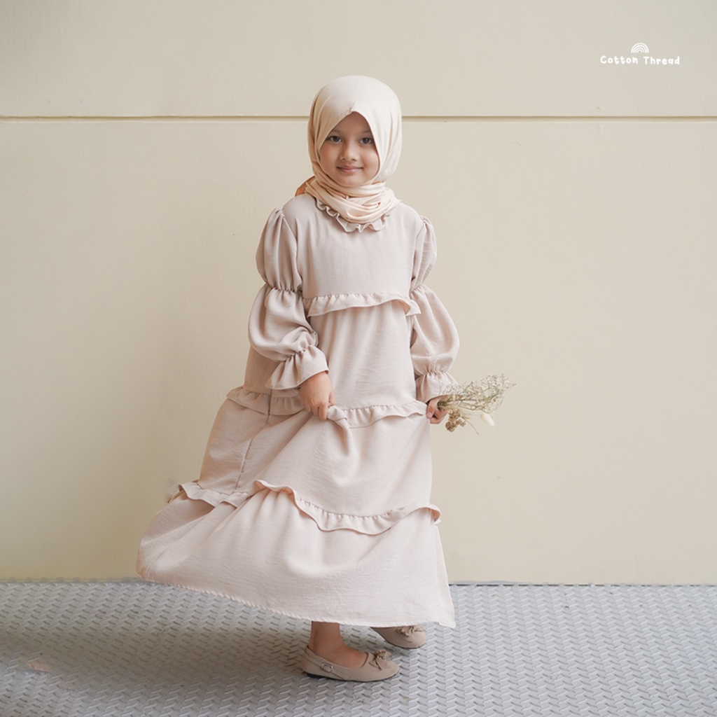 Alara Dress - Gamis Anak - Eid Collection - Cottonthread