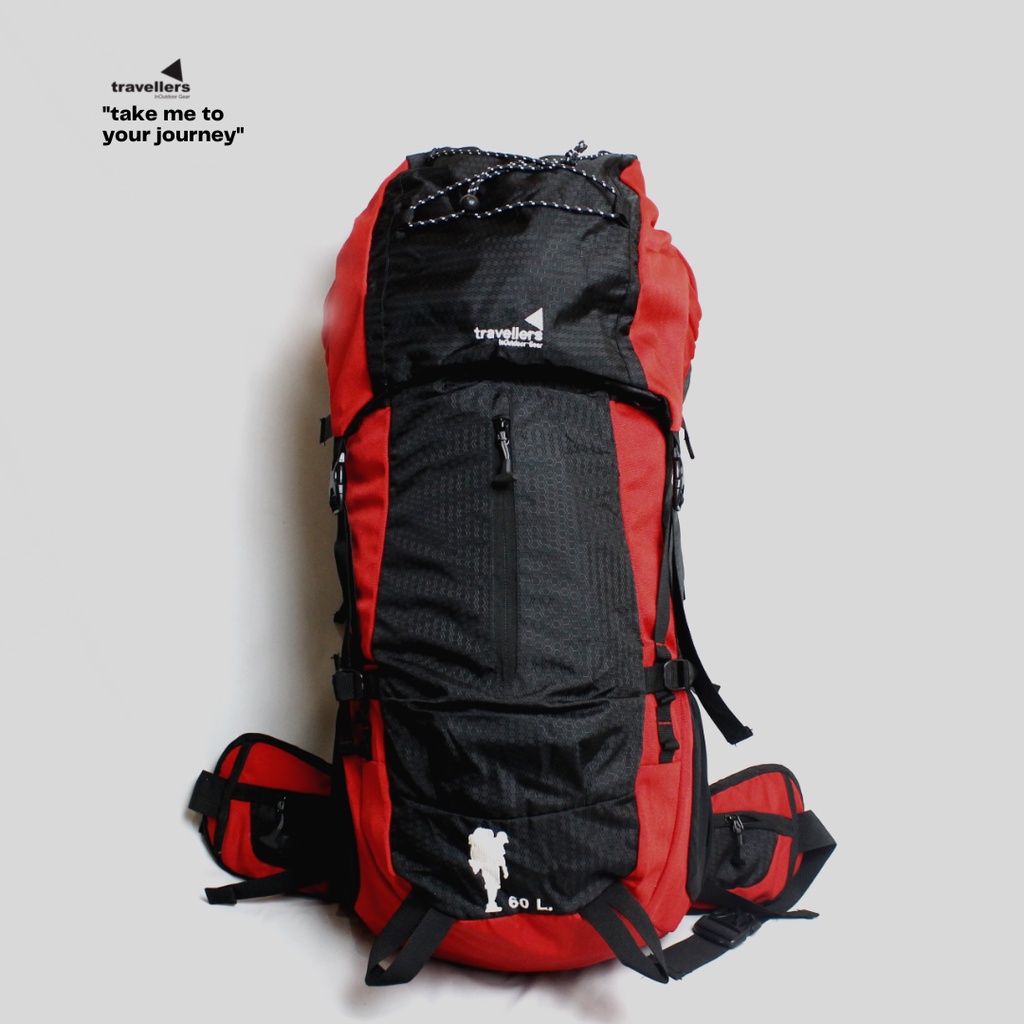 Tas Ransel Gunung 45 + 15 Liter Tas Carrier Travellers