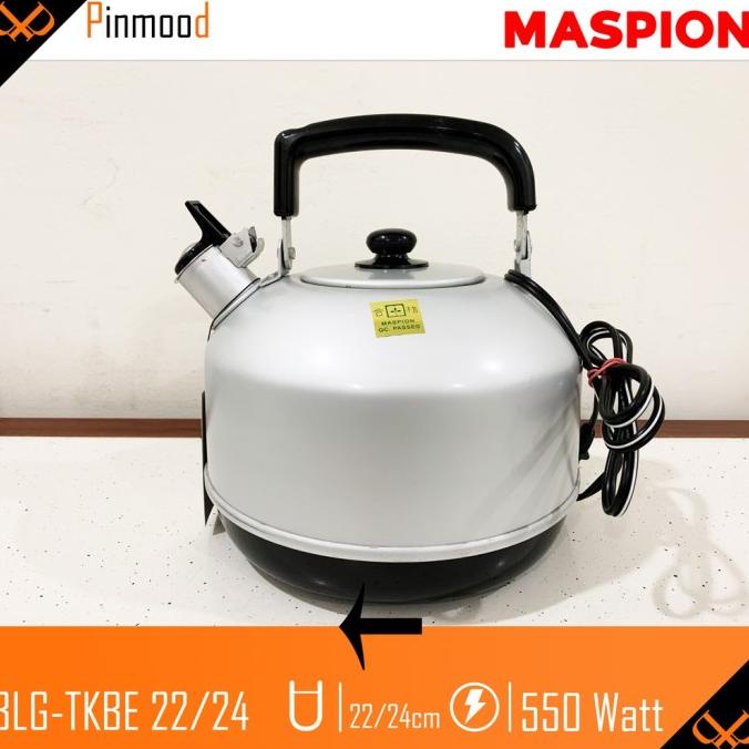 Teko Listrik Ceret Pemanas Air / Kettle Listrik Maspion 22Cm/24Cm Storesayaa2