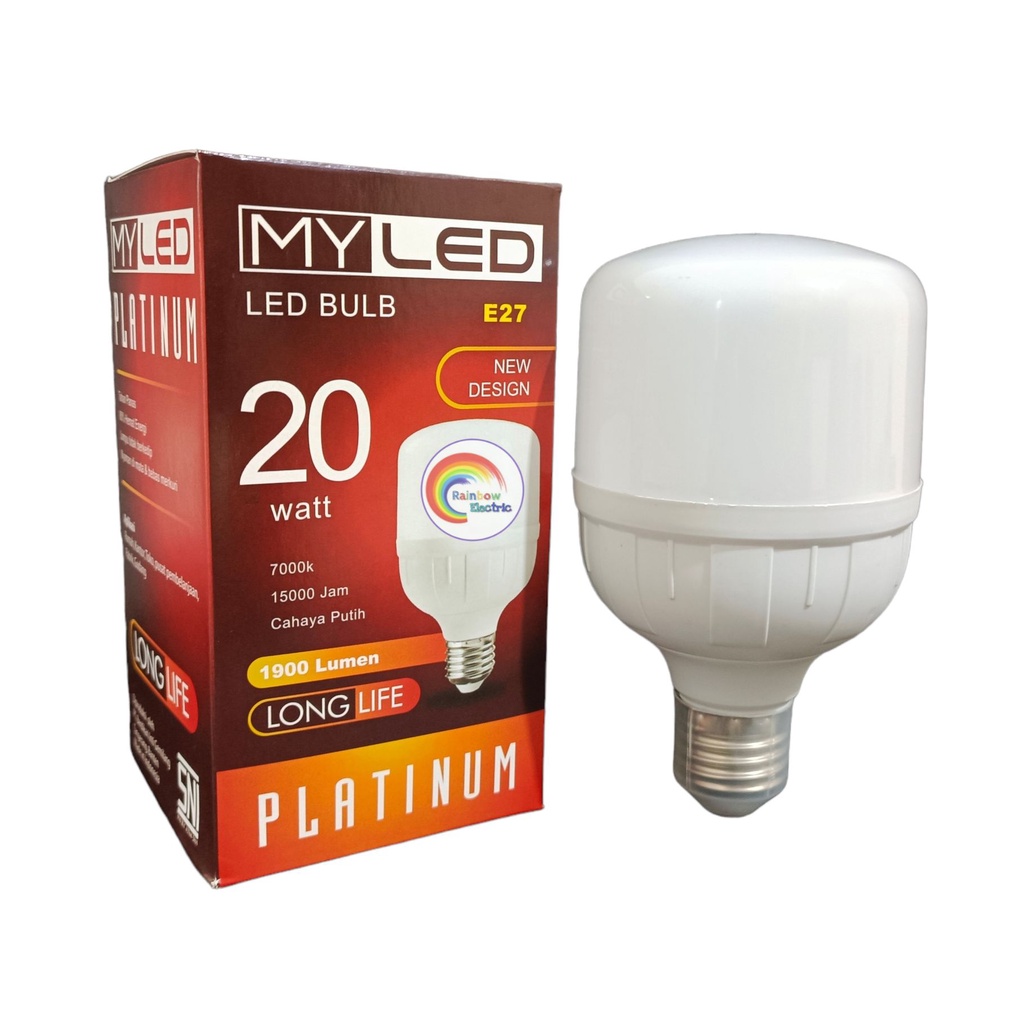 Paket 10 Pcs MYLED Platinum Lampu LED Capsule 20 Watt