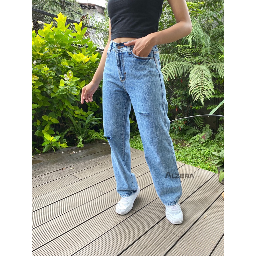 ALZERA - COOLGY 7370 HW KULOT BOYFRIEND LOOSE JEANS