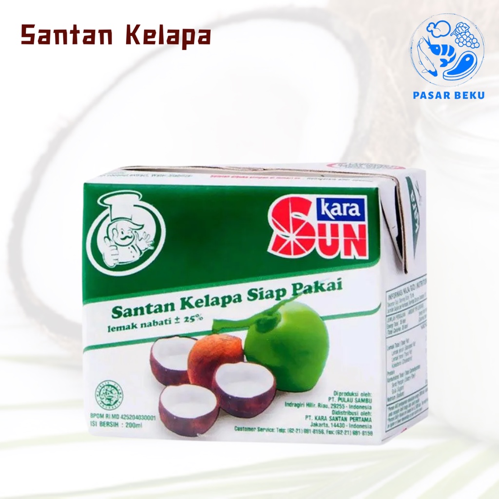 

Santan Cair Kemasan Sun Kara 200ml Pasar Beku Padang