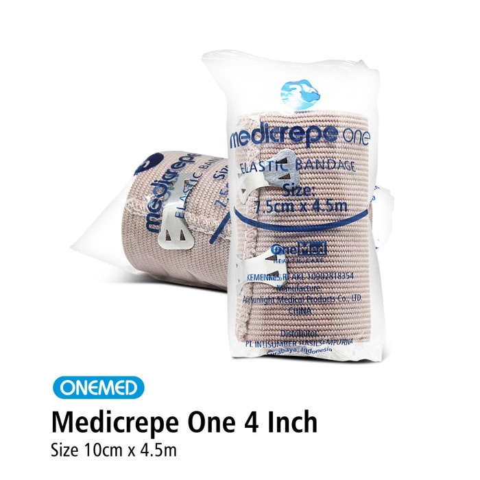 MEDICREPE Elastic Bandage 6 inci(15cmX4,5M) 4 Inci(10cmX4,5M)  3 Inch (7,5cm x 4,5m)