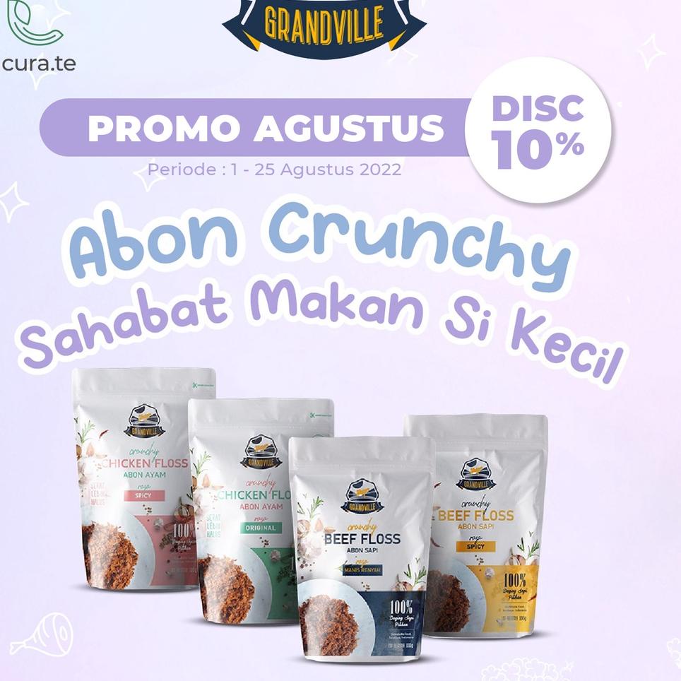 

Ready Now GRANDVILLE ABON SAPI AYAM ASLI CRUNCHY | MPASI MAKANAN INSTAN SNACK