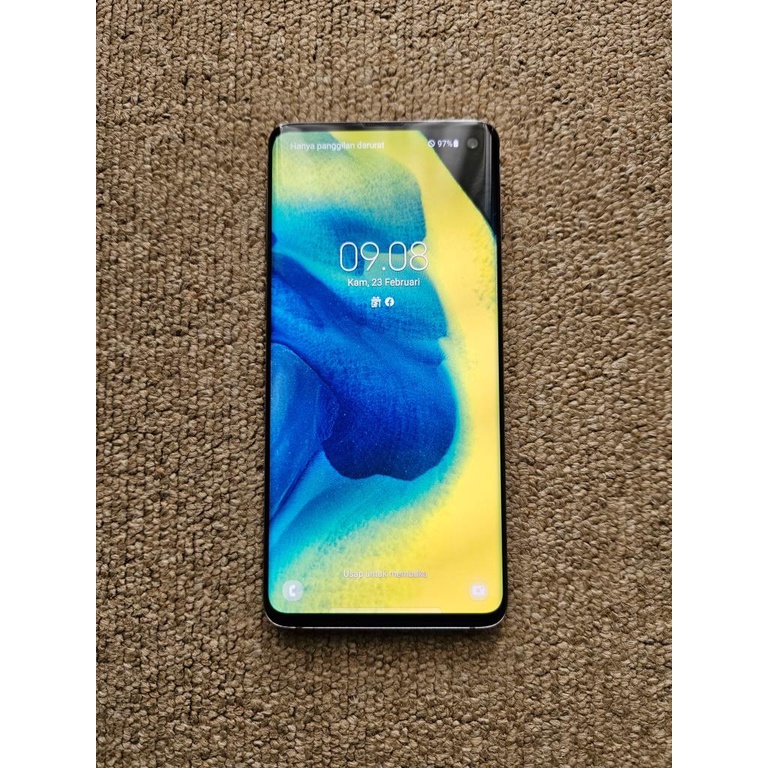 Total Bonus 1,1 Juta Samsung Galaxy S10 8/128 Black/Hitam Resmi Fullset Mulus Bandung Like New