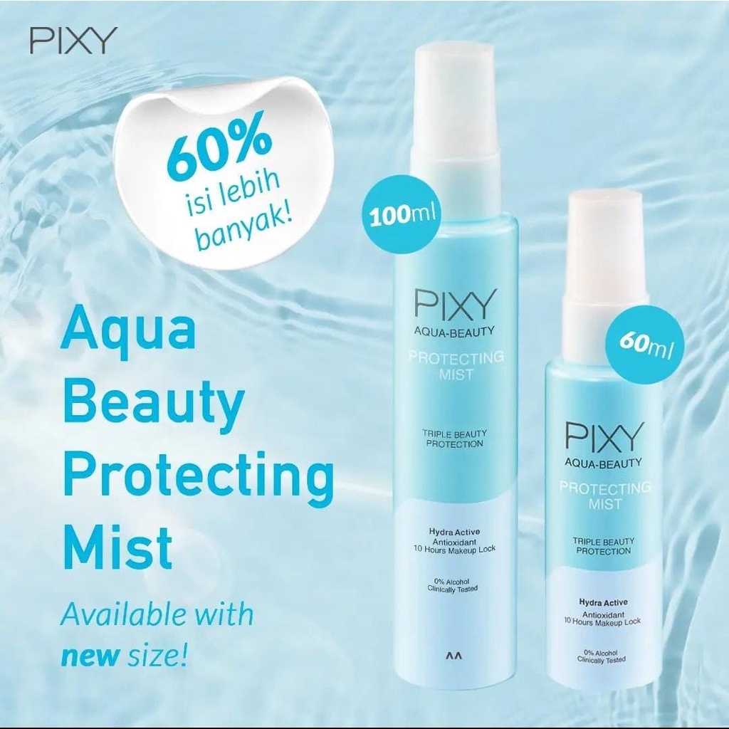 PIXY AQUA-BEAUTY PROTECTING MIST 60 ML &amp; 100ML/PIXY FACE MIST ORIGINAL 100%