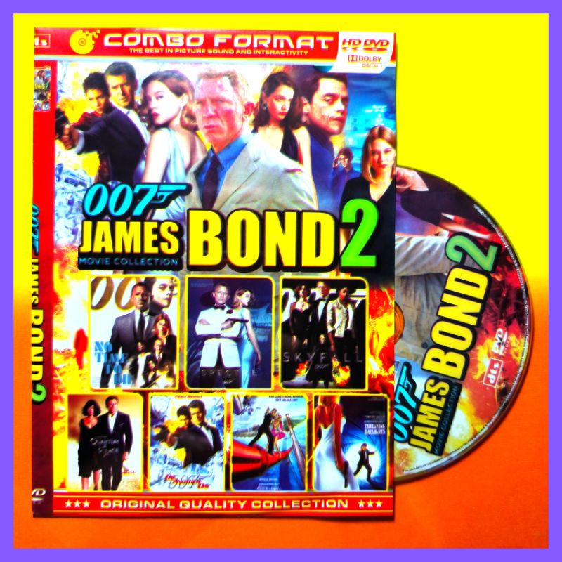 Kaset Film Barat Action Koleksi James Bond 007 Volume 2 Terbaru Teks Indonesia.
