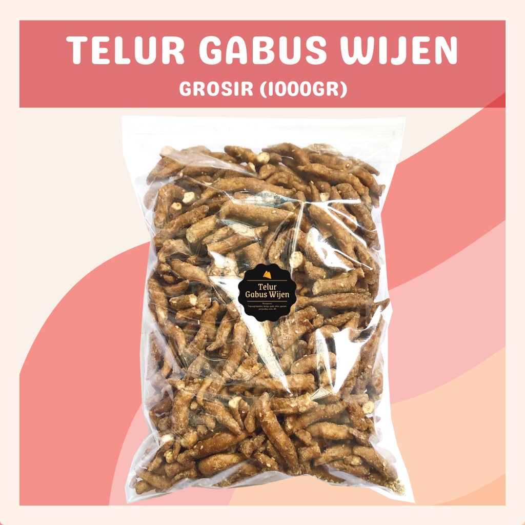 [DELISH SNACKS] Telur Gabus Wijen (Grosir) 1000gr / Snack Cemilan Kilo Kiloan Grosiran / Camilan Telor Gabus Manis