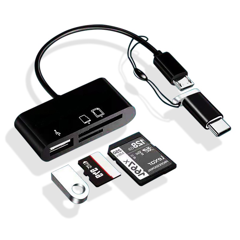 Tipe C Ke SD Card Reader OTG Kabel USB Micro SD/TF Card Reader Adapter Transfer Data Untuk Macbook