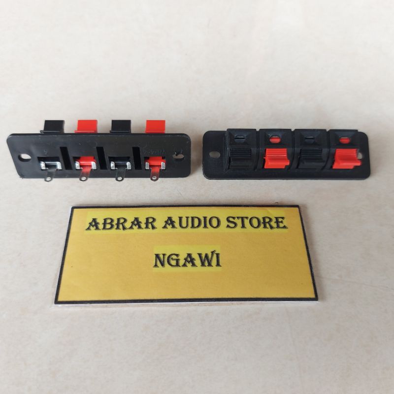 Terminal Jepit 4 Pin / Terminal Speaker 4 Pin Jepit / Terminal Speaker 4 Pin KECIL