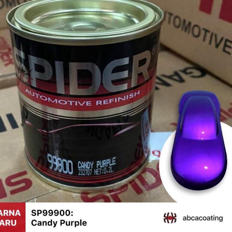 Cat Purple Candy Tone Purple Penta Spider Candytone Ungu Transparan Candi Cendi Cendy Cenditon