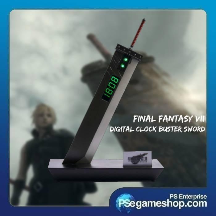 Terlaris Final Fantasy Vii Remake Digital Clock Buster Sword