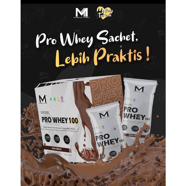 Muscle First Pro Whey 10 Sachet Susu Whey Protein Concentrate