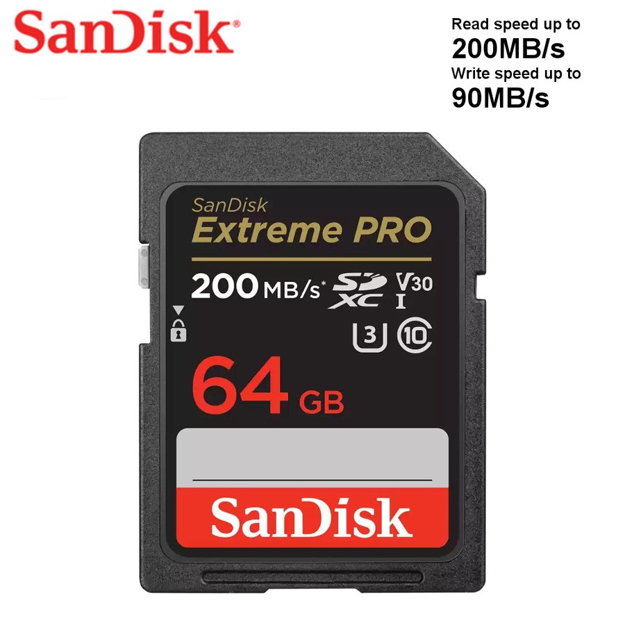 SanDisk Extreme Pro SDXC UHS-I Card 64GB 4K 200MB/s