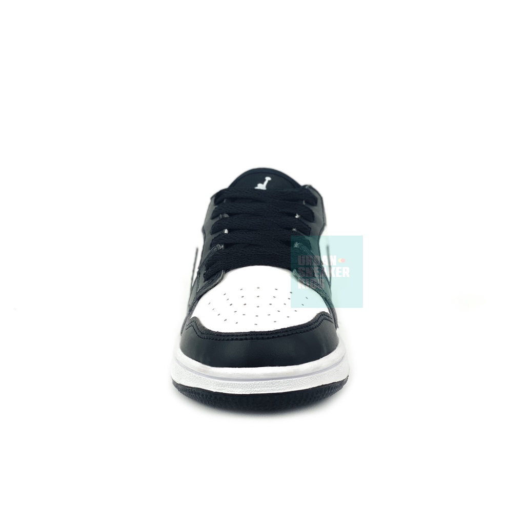 Sepatu Anak Sekolah Laki Laki Hitam Putih Model Low Sneakers Import Usia 3-10 Tahun - Urban Sneaker Kids