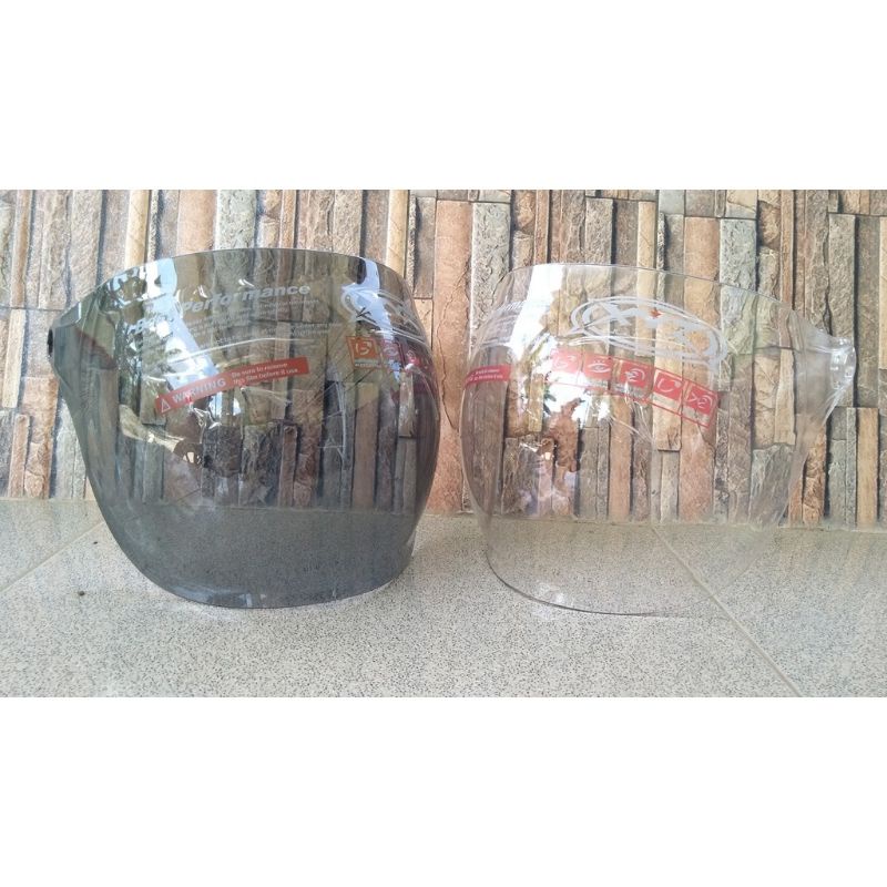 Kaca helm Retro XYZ Buble Cembung Bullit Gringgo Caferacer