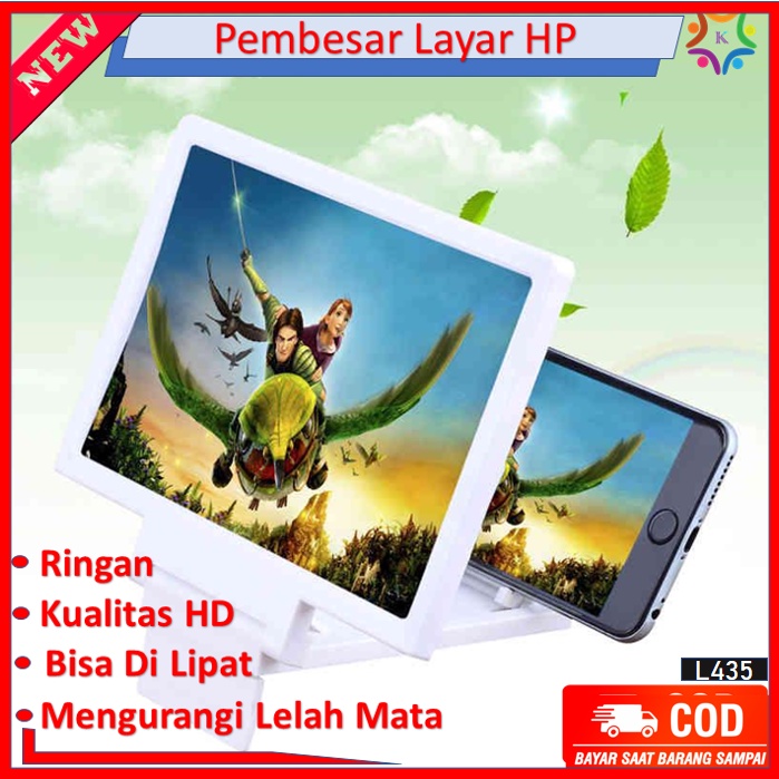 Kaca Pembesar Layar Hp 3D F1 Anti Radiasi Phone Screen Magnifier Enlarger Screen Mobile 3D Nonton Fi