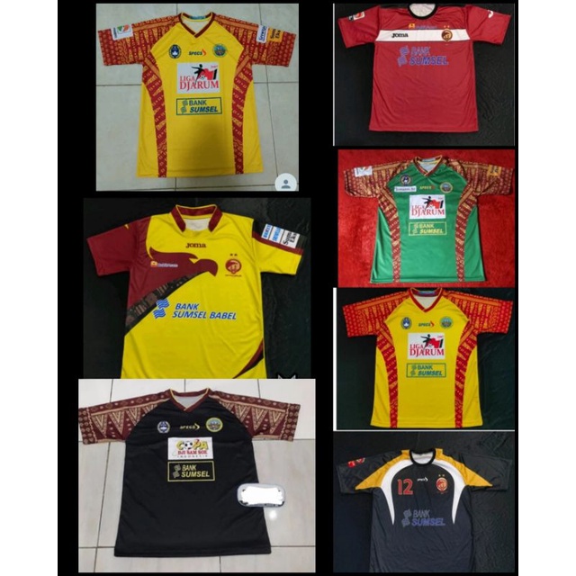 Jersey Sriwijaya FC 2005/Jersey Sriwijaya FC 2006/Jersey Sriwijaya FC 2007/Jersey Sriwijaya FC 2013/