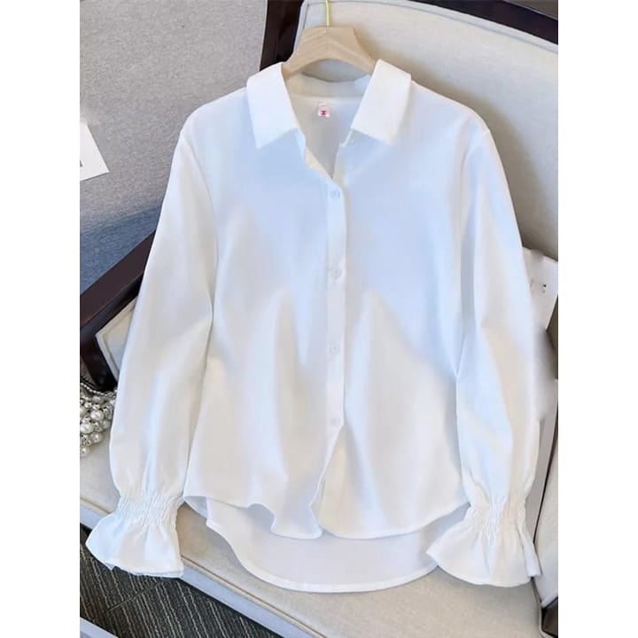 Givani Kemeja Wanita Jumbo Oversize Kemeja polos Bigsize S M L XL XXL XXXL 5L