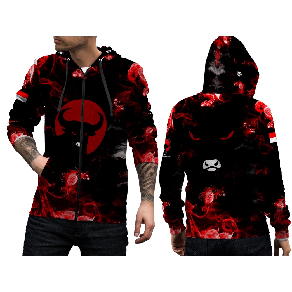 JAKET PARTAI PDIP / Jaket PDIP / jaket hoodie zipper PDI perjuangan pdip