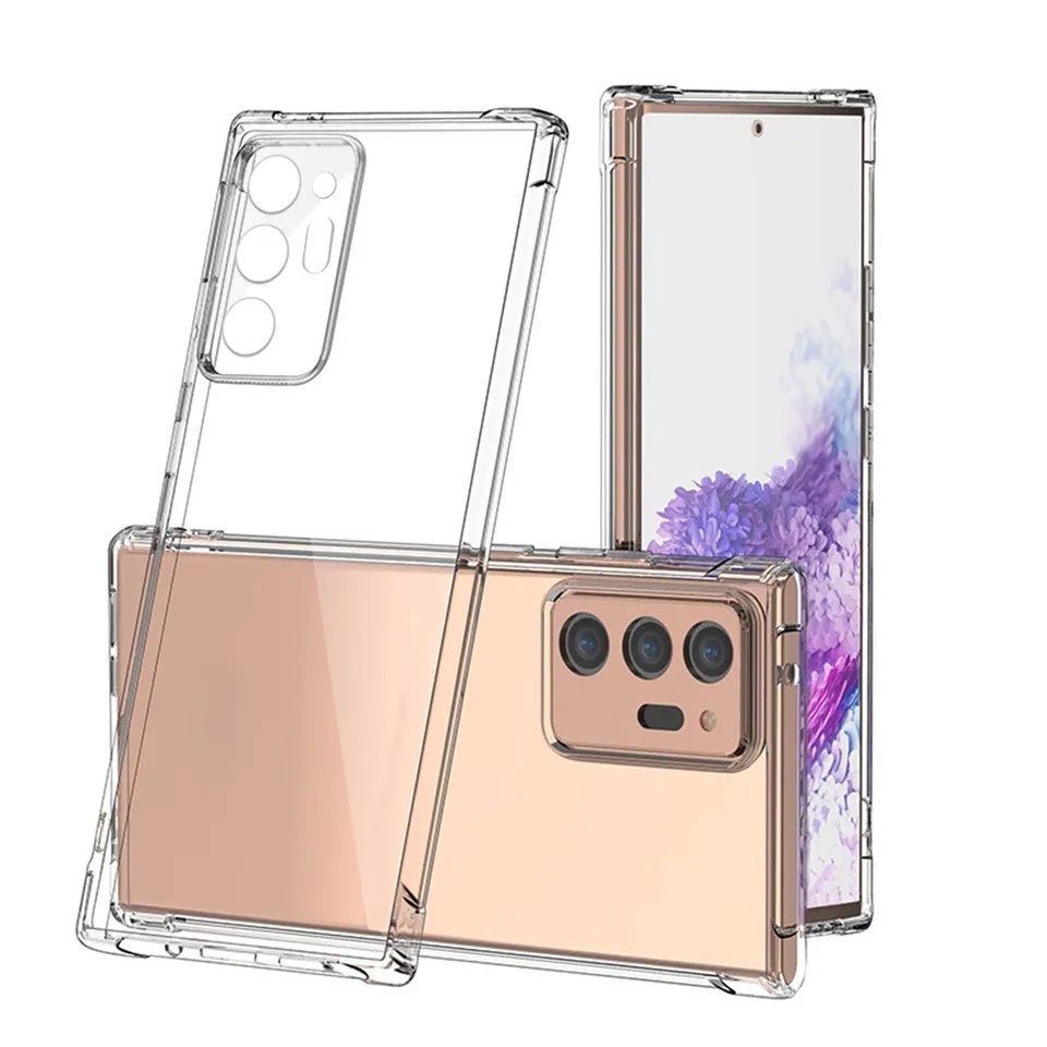 Clear Case Airbag Samsung A10 A20 A30 A50 A70 A10s A20s A21s A30s A50s A70s A01 A11 A31 A51 A71 Silikon Bening Four Sided Lentur Lembut Anti Jamur