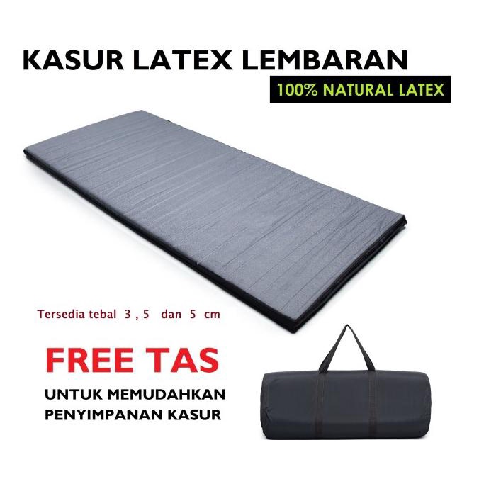 Kasur Lantai Lipat Gulung Latex / Travel Bed Natural Latex Po Storresmawati