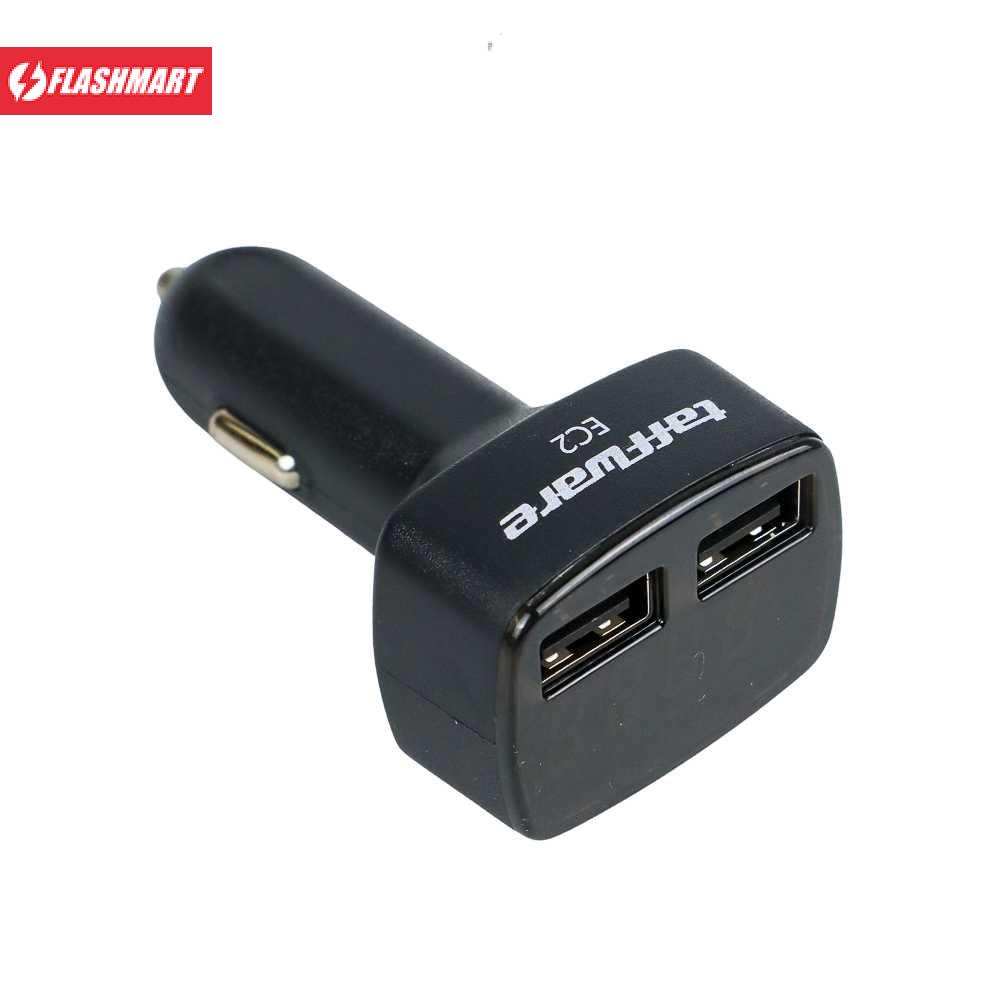 Flashmart Dual USB Car Charger with LED Display - EC2