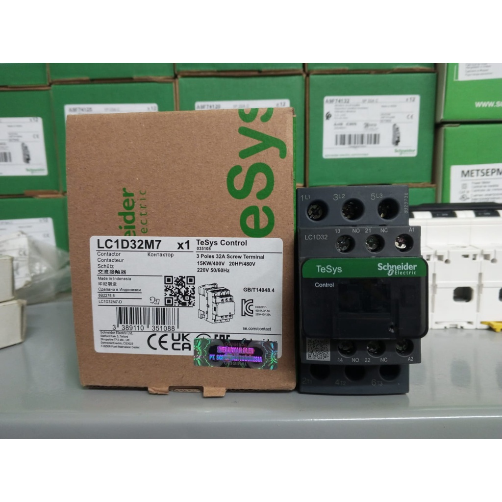 Magnetic kontaktor schneider 50A LC1D32M7 LC1D32E7 LC1D32Q7 LC1D32F7 LC1D32D7 LC1D32B7  LC1D32 220V 