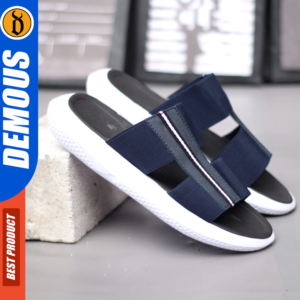 DEMOUS Hendrix - Sandal Slide Pria Sendal Slop Casual