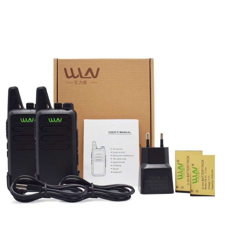 COD HT Walkie Talkie 2 Unit HT WLN WLAN KD-C1 UHF Two Way WLN  CI Handy Talky Mini Walkie Talkie Jarak Jauh Murah