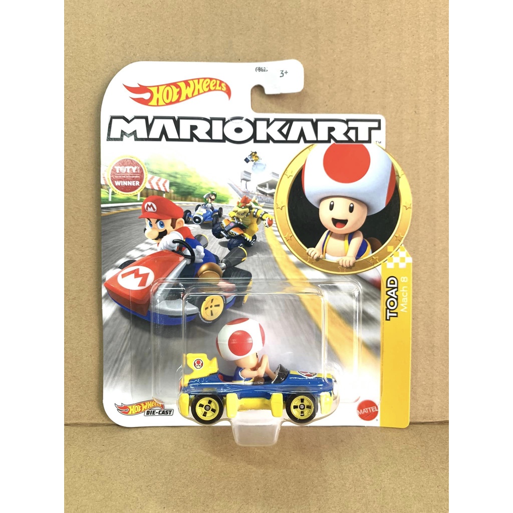 Hotwheels Mario Kart Toad Mach 8