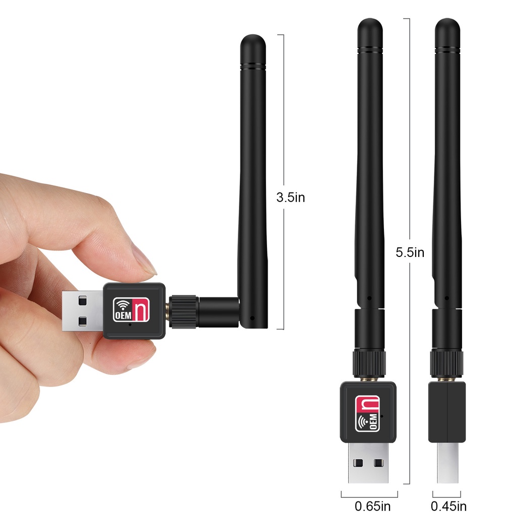 COD Wifi Receiver Universal Penangkap Sinyal Wifi Komputer PC Dongle