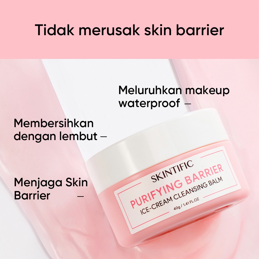 SKINTIFIC Purifying Barrier Ice Cream Cleansing Balm 40g