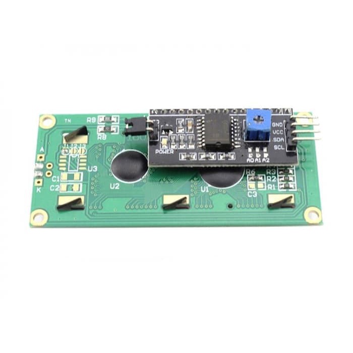 LCD 1602 / 16x2 I2C Module Backpack Kondisi Lecet Dikit